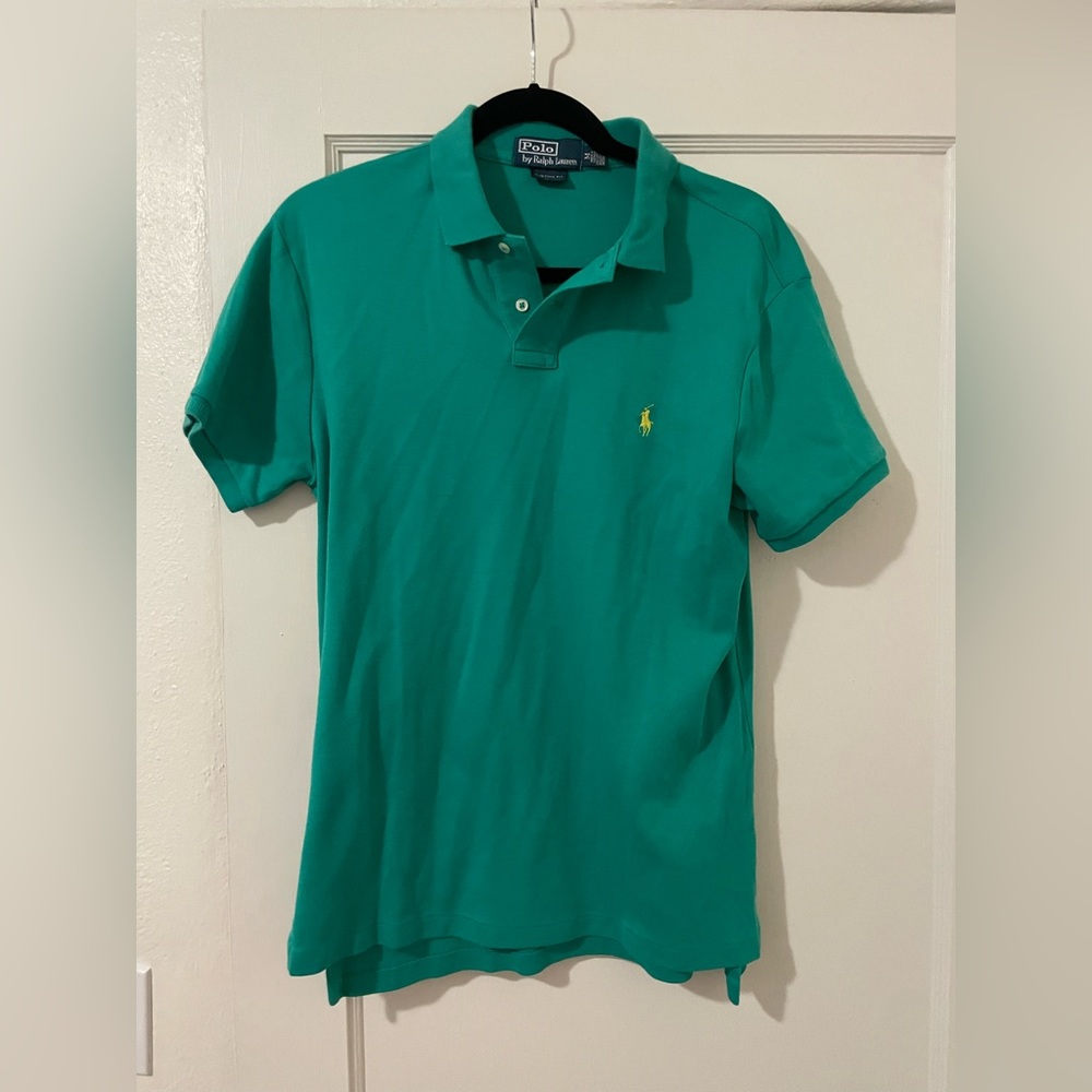Teal men’s polo